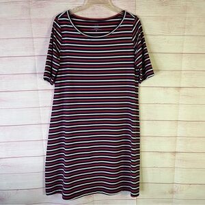 Vineyard Vines Sankaty Striped‎ Red White & Blue Dress Size Medium